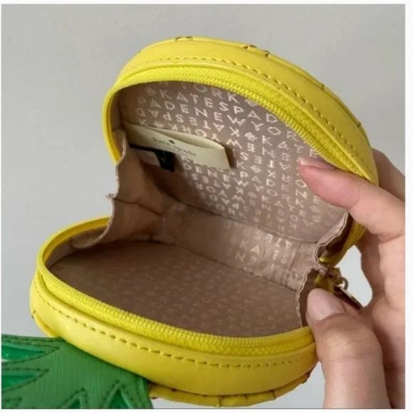kate spade how refreshing pineapple coin purse bag nwot - Picture 6 of 9